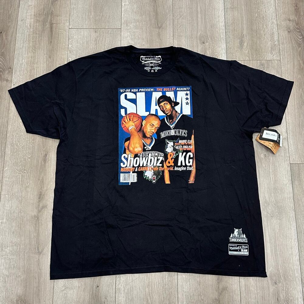 Mitchell & Ness NBA SLAM Cover Tee Kevin Garnett Stephon Marbury XXXL B18
